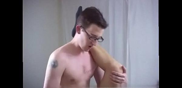  Twink gay anal creampie movie Trading places and getting up on the